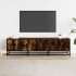 Mueble TV metal y madera ingeniería roble humo 150x35x41