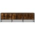 Mueble TV metal y madera ingeniería roble humo 150x35x41