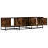 Mueble TV metal y madera ingeniería roble humo 150x35x41