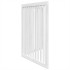 Puerta para perros plegable 2 paneles madera álamo blanca