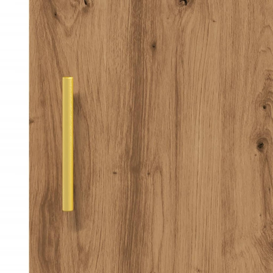 Aparador madera de ingeniería roble artisan 34,5x34x90