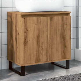 Armario de baño madera de ingeniería roble artisan 58x33x60