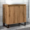 Armario de baño madera de ingeniería roble artisan 58x33x60 cm