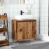 Armario de baño madera de ingeniería envejecida 58x33x60