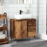 Armario de baño madera de ingeniería envejecida 65x33x60