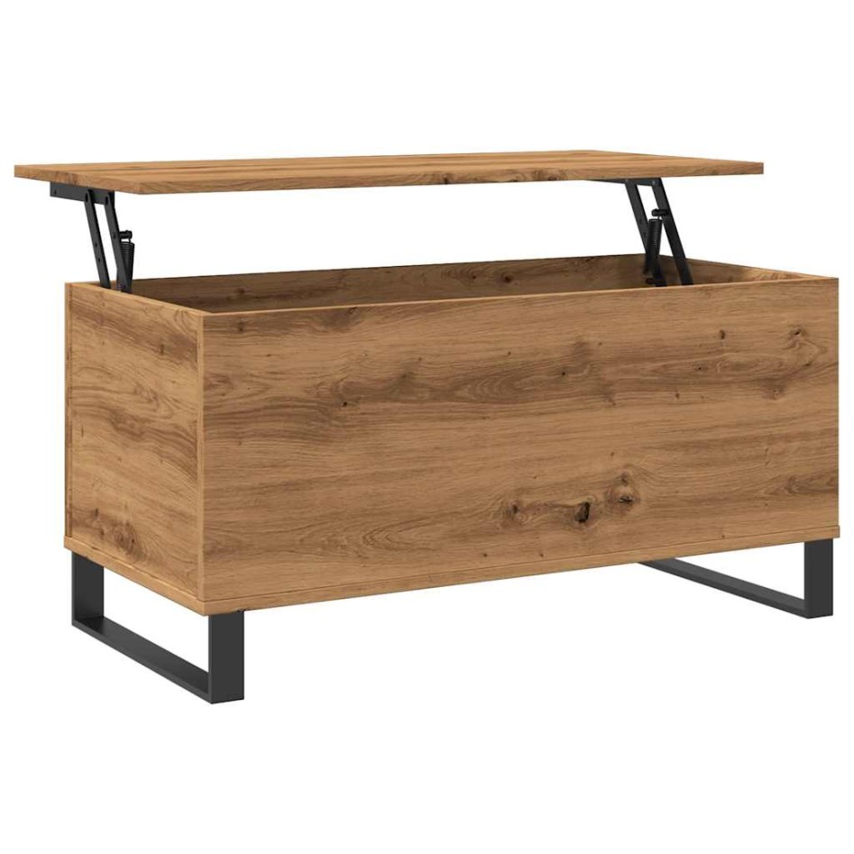 Mesa de centro madera de ingeniería roble artisan 90x44,5x45