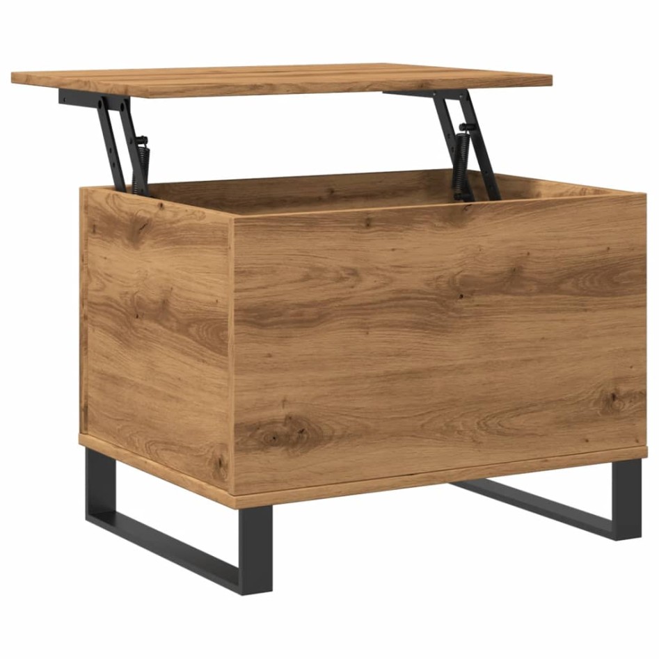 Mesa de centro madera de ingeniería roble artisan 60x44,5x45