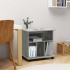 Armario con ruedas madera contrachapada gris Sonoma 60x45x60