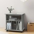 Armario con ruedas madera contrachapada gris Sonoma 60x45x60