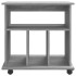 Armario con ruedas madera contrachapada gris Sonoma 60x45x60