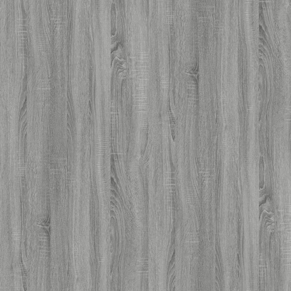 Armario con ruedas madera contrachapada gris Sonoma 60x45x60