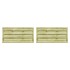 Puertas valla 2 uds madera pino impregnada 150x75 cm