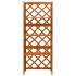Enrejado con estantes madera maciza de abeto 55x30x140
