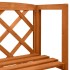 Enrejado con estantes madera maciza de abeto 55x30x140