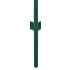 Valla de malla alambre con postes acero 25x0,5 m