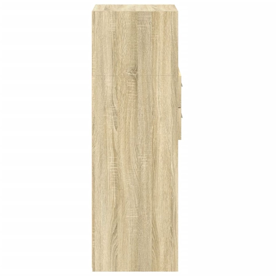 Aparador alto madera de ingeniería roble Sonoma 45x42,5x124