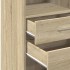 Aparador alto madera de ingeniería roble Sonoma 45x42,5x124