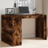 Escritorio madera de ingeniería roble ahumado 123,5x73,5x75