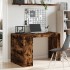 Escritorio madera de ingeniería roble ahumado 123,5x73,5x75