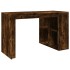 Escritorio madera de ingeniería roble ahumado 123,5x73,5x75