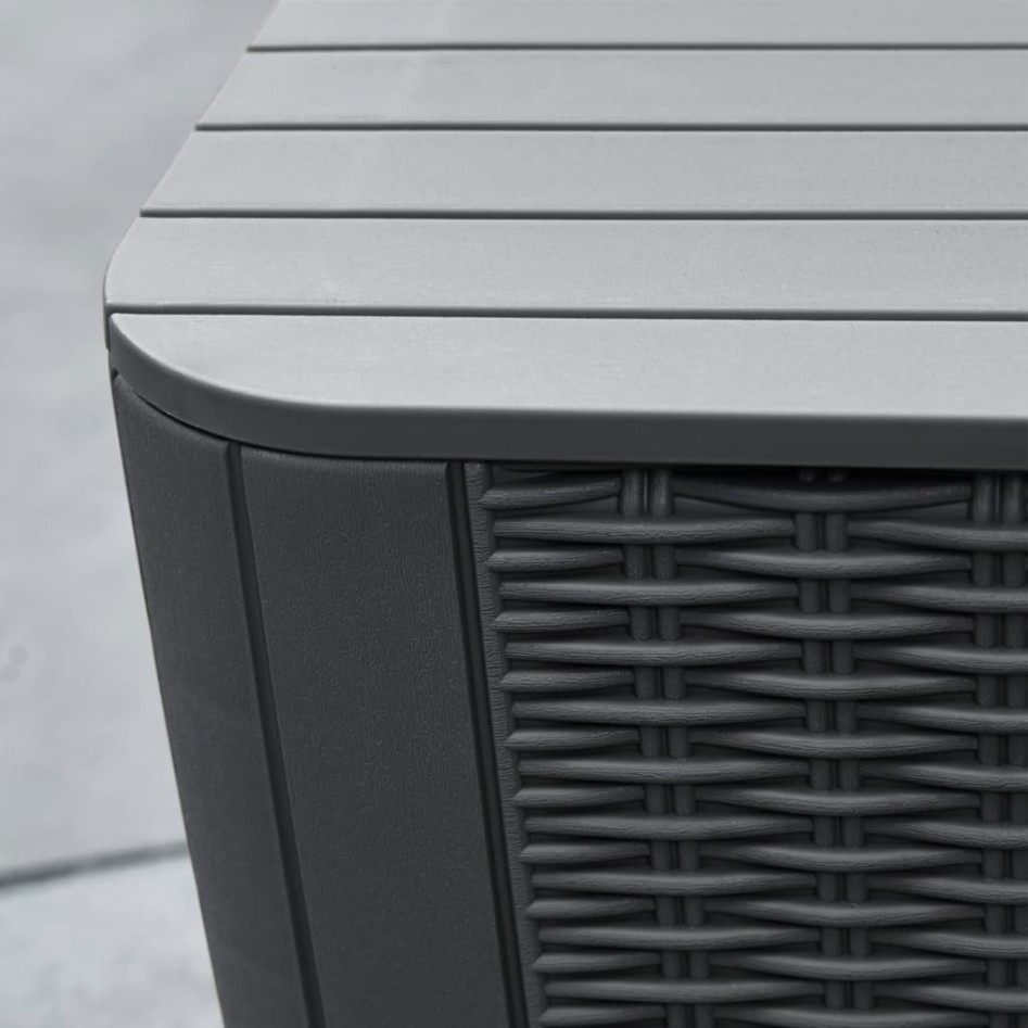 Keter Mesa auxiliar de jardín Luzon mimbre plano color