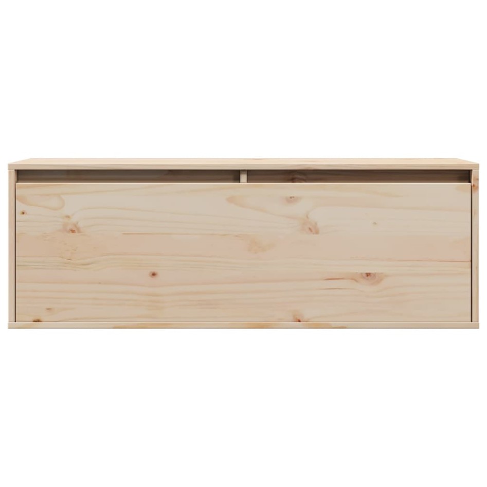 Armario de pared de madera maciza de pino 100x30x35