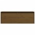 Armario de pared madera maciza de pino marrón miel 100x30x35