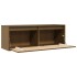 Armario de pared madera maciza de pino marrón miel 100x30x35