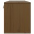 Armario de pared madera maciza de pino marrón miel 100x30x35