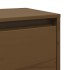 Armario de pared madera maciza de pino marrón miel 100x30x35