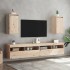 Armario de pared 2 uds madera maciza de pino 30x30x60