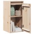 Armario de pared 2 uds madera maciza de pino 30x30x60