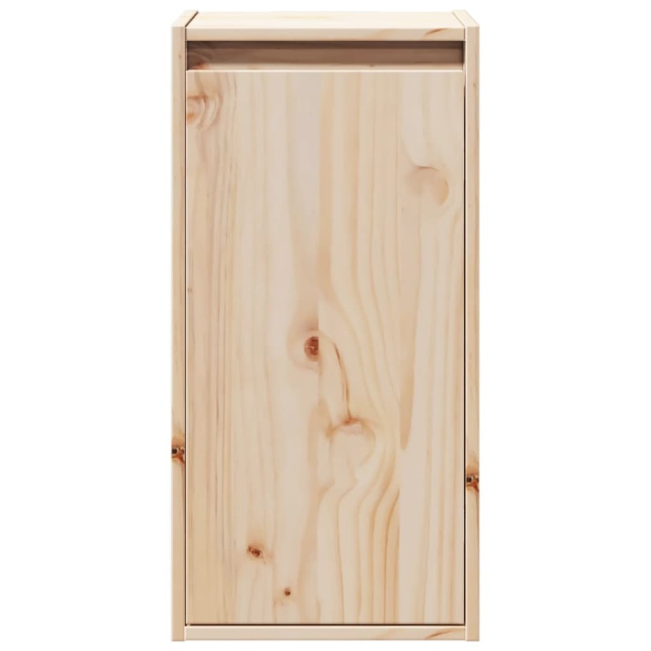Armario de pared 2 uds madera maciza de pino 30x30x60