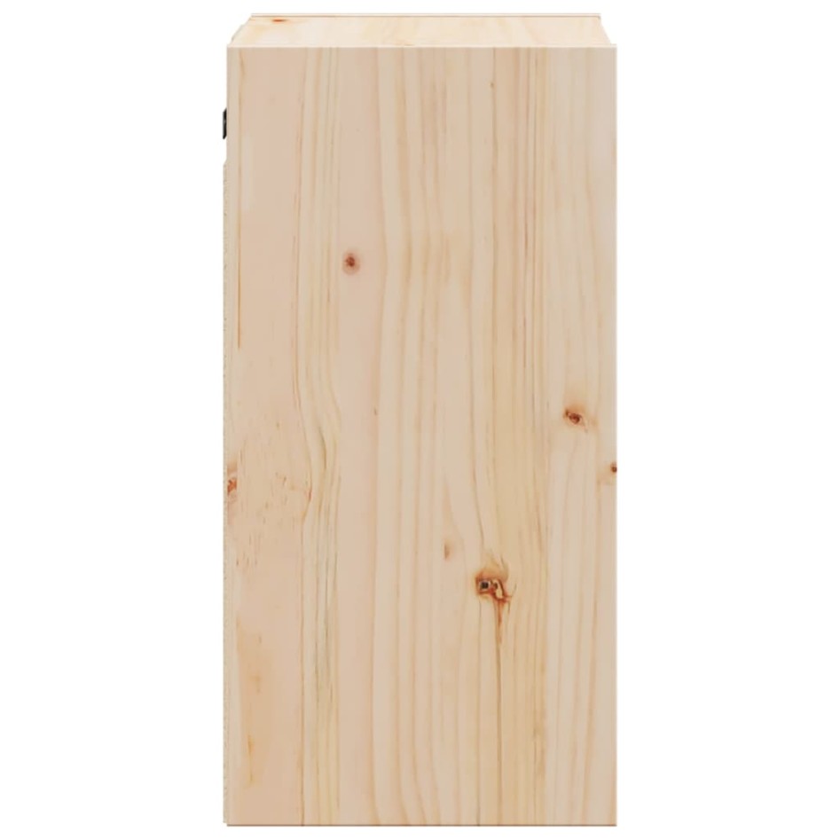 Armario de pared 2 uds madera maciza de pino 30x30x60