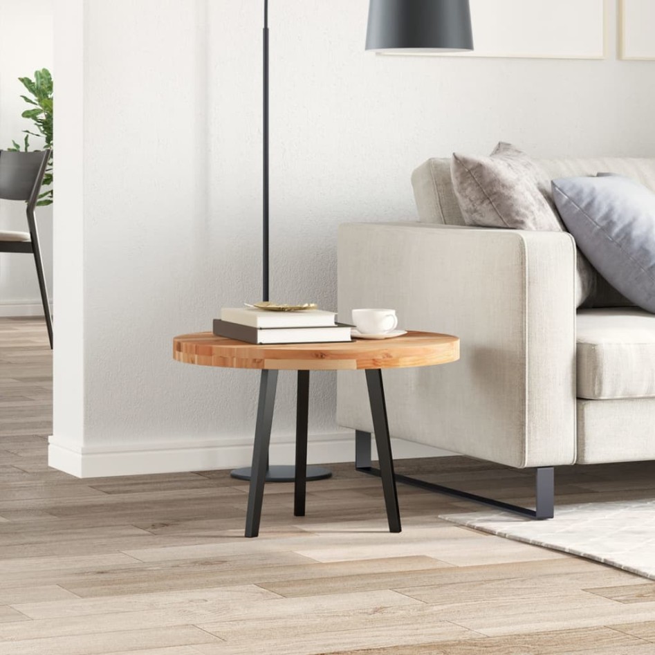 Tablero de mesa redondo madera maciza de acacia Ø60x4