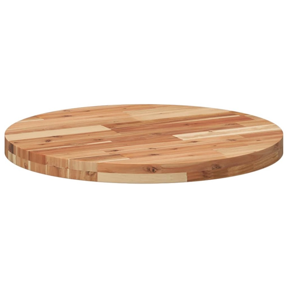 Tablero de mesa redondo madera maciza de acacia Ø60x4