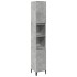 Armario de baño madera contrachapada gris hormigón 30x30x190
