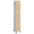Armario de baño madera contrachapada gris hormigón 30x30x190