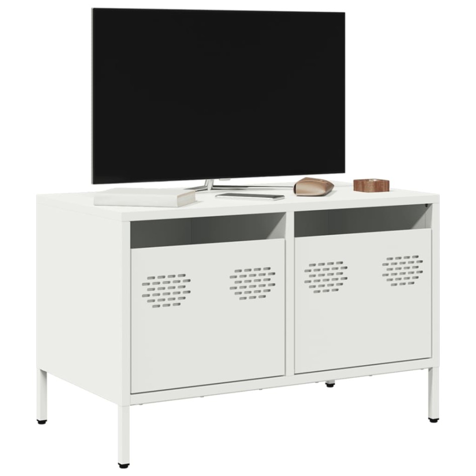 Mueble para TV acero laminado en frío blanco 68x39x43,5