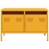 Mueble TV acero laminado en frío amarillo mostaza 68x39x43,5