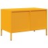 Mueble TV acero laminado en frío amarillo mostaza 68x39x43,5