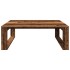 Mesa de centro madera de ingeniería envejecida 100x100x35