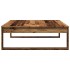 Mesa de centro madera de ingeniería envejecida 100x100x35