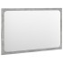 Set muebles de baño 2 piezas madera contrachapada gris