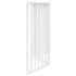 Puerta para perros plegable 3 paneles madera álamo blanca