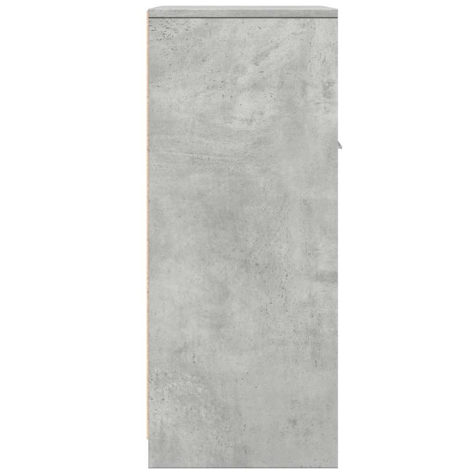 Armario de baño madera contrachapada gris hormigón 60x33x80