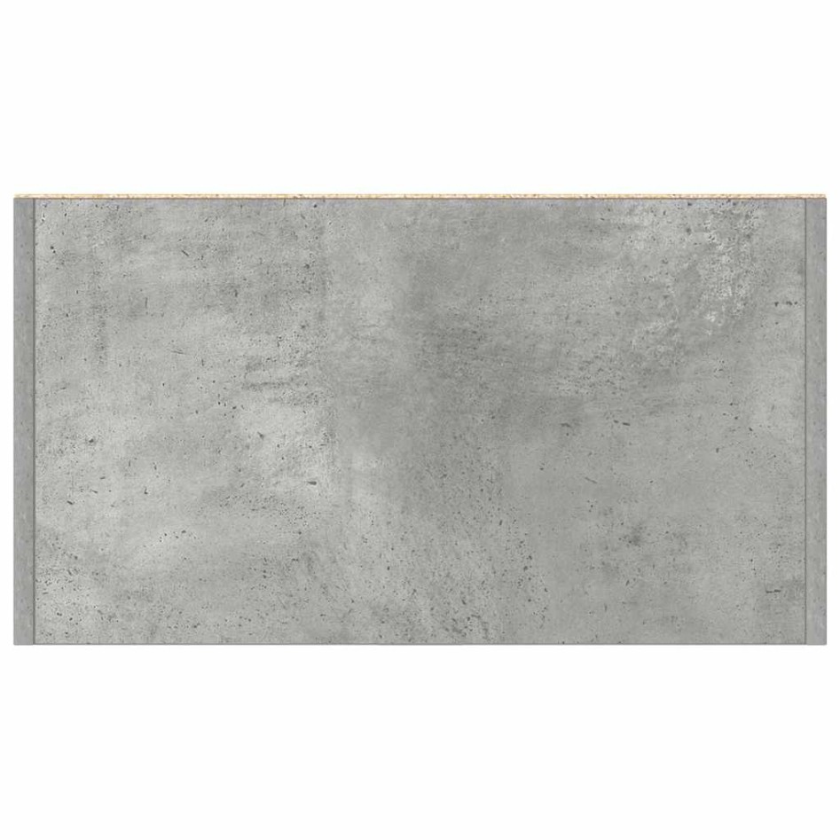 Armario de baño madera contrachapada gris hormigón 60x33x80
