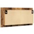 Armario con espejo LED madera ingeniería envejecida 90x12x45