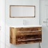 Juego de muebles de baño 2 piezas madera ingeniería