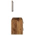 Juego de muebles de baño 2 piezas madera ingeniería